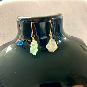 Fluorite crystal earrings